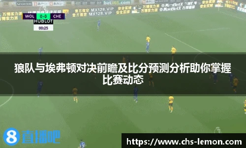 狼队与埃弗顿对决前瞻及比分预测分析助你掌握比赛动态